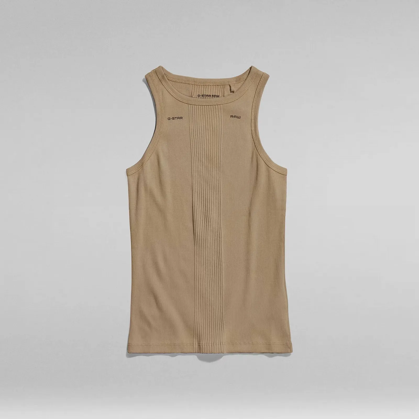 Жіноча майка G-Star - Engineered Rib Tank Top Бежевий - S, фото №4