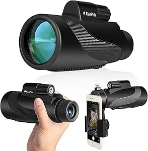 Монокуляр EASTPOLE Telescopic 12x 50 HD Водонепроникний для дорослих, BAK4 призма, міні Starscope з тримачем для смартфона - Фото 1