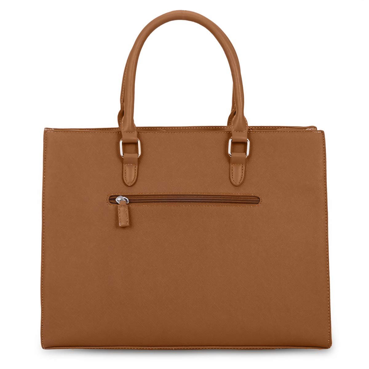 Сумка-шоппер David Jones, большая, тоут, женская, кожа PU, коричневая, фото №5