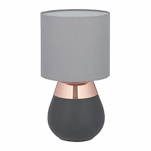 Настільна лампа Relaxdays сенсорна димована 3 рівні E14 32,5 x 18 см - Фото 1