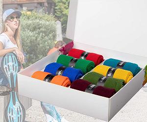 Жіночі бамбукові шкарпетки в смужку, дихаючі шкарпетки, 3 пари synthetic.ua - Фото 1