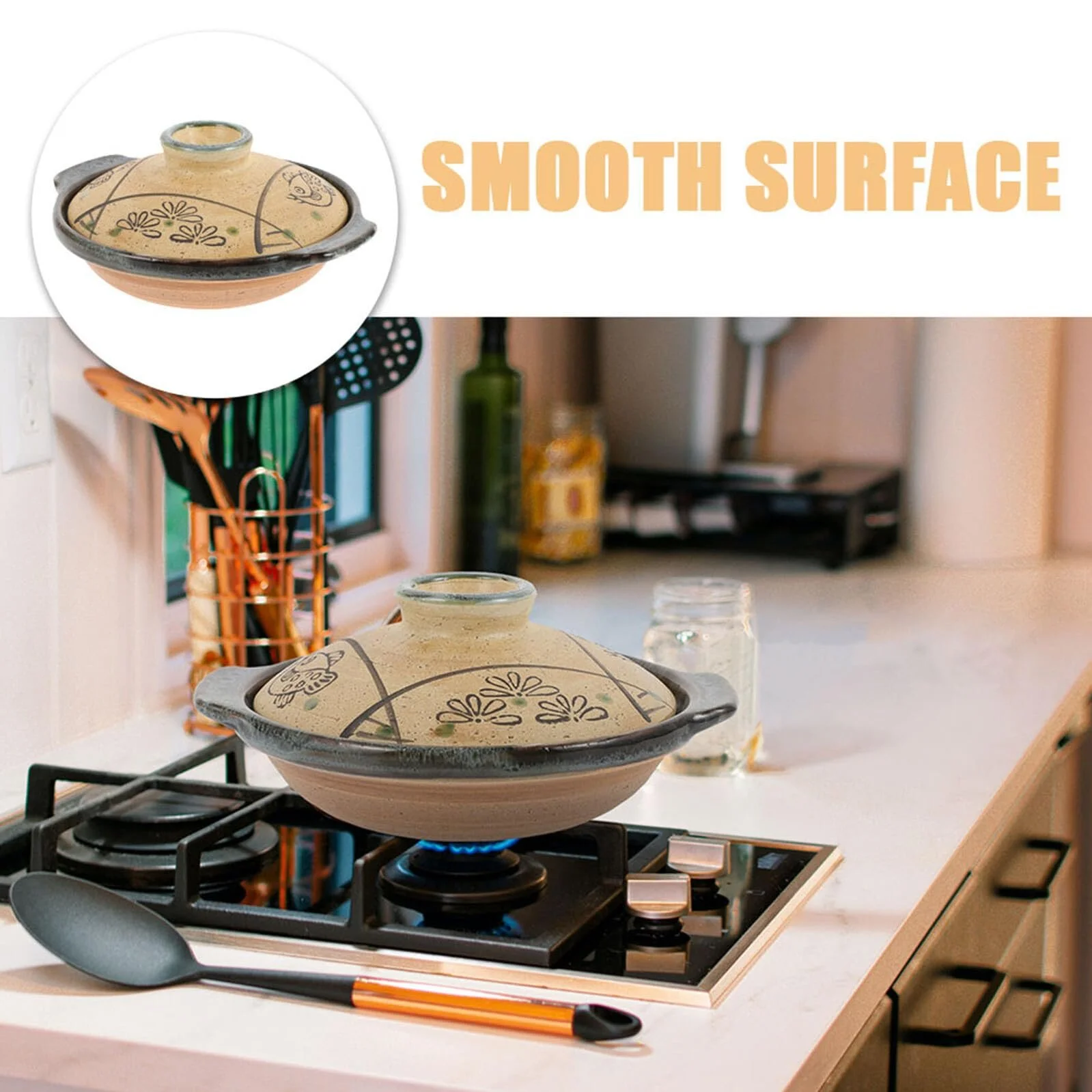 Каструля-кокот Керамічна Термостійка 18 см, фото №9