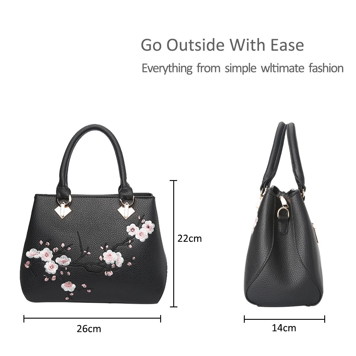 Сумка Nicole&Doris Чорна зі штучної шкіри, фото №6