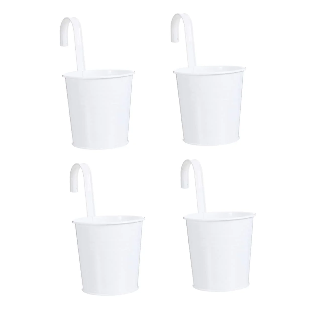 Квіткові горщики PartyKindom Набір з 4 підвісних відер зі знімними гачками Залізо, фото №1 Квіткові горщики PartyKindom Набір з 4 підвісних відер зі знімними гачками Залізо, фото №1