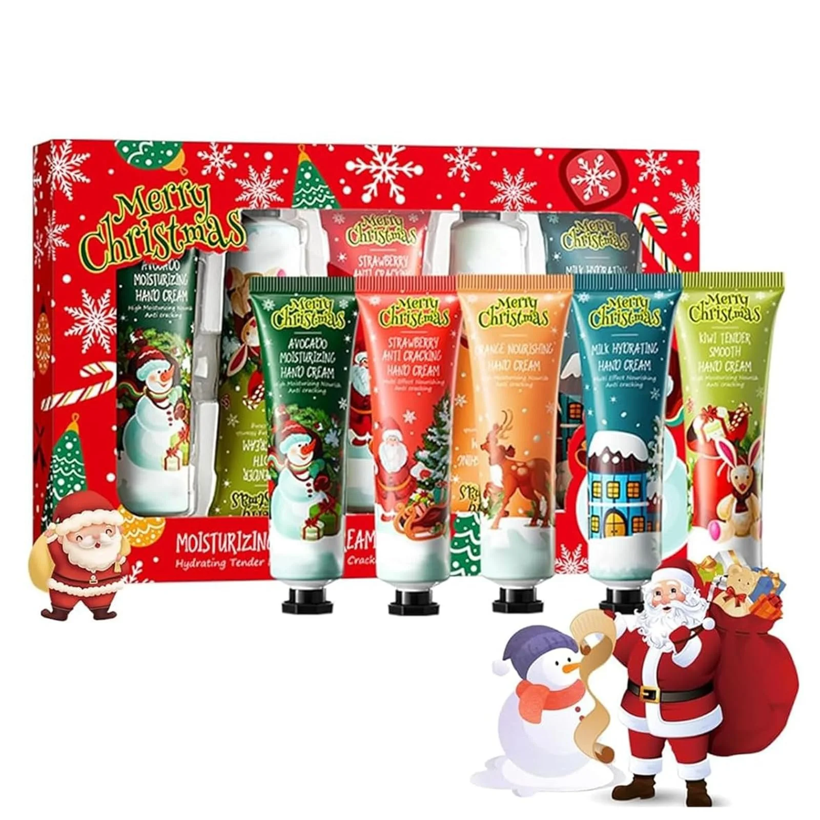 Набір Різдвяних Кремів для Рук, Міні-набір, 5 шт, фото №8