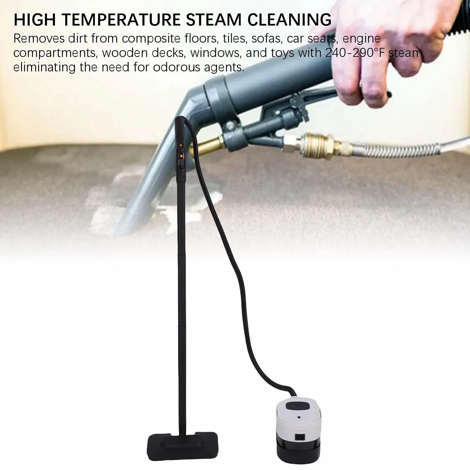 Пароочисник Bewinner 143°C 1.6 л, фото №3 Пароочисник Bewinner 143°C 1.6 л, фото №3