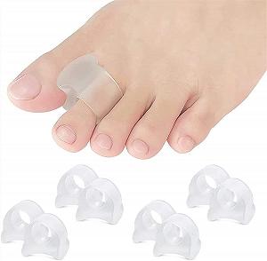 Разделители для пальцев ног MUSUMI 4 пары Прозрачный, для коррекции вальгусной деформации, гелевые, для облегчения боли - Фото 1