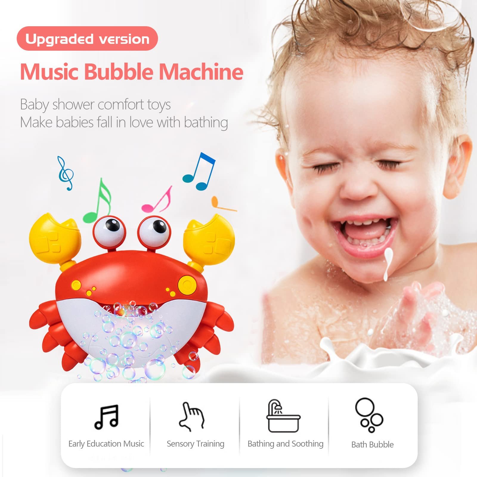 Игрушка для ванны Крабовый Пузырь с Музыкой, фото №6