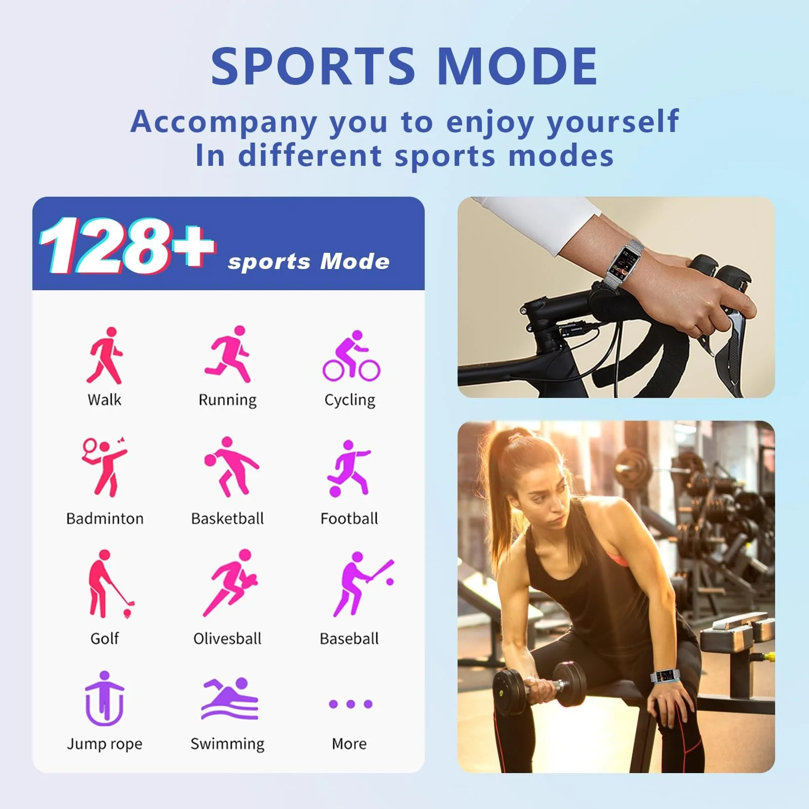 Смартгодинник Жіночий 1.47 Дюйма IP68 Водонепроникний, фото №3