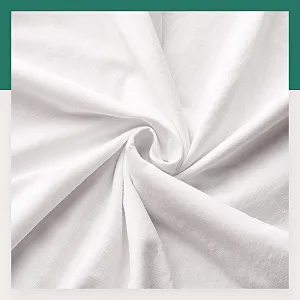 Простыня на резинке VelvetHome 200 x 200 см Хлопок гребенной Белый synthetic.ua - Фото 1