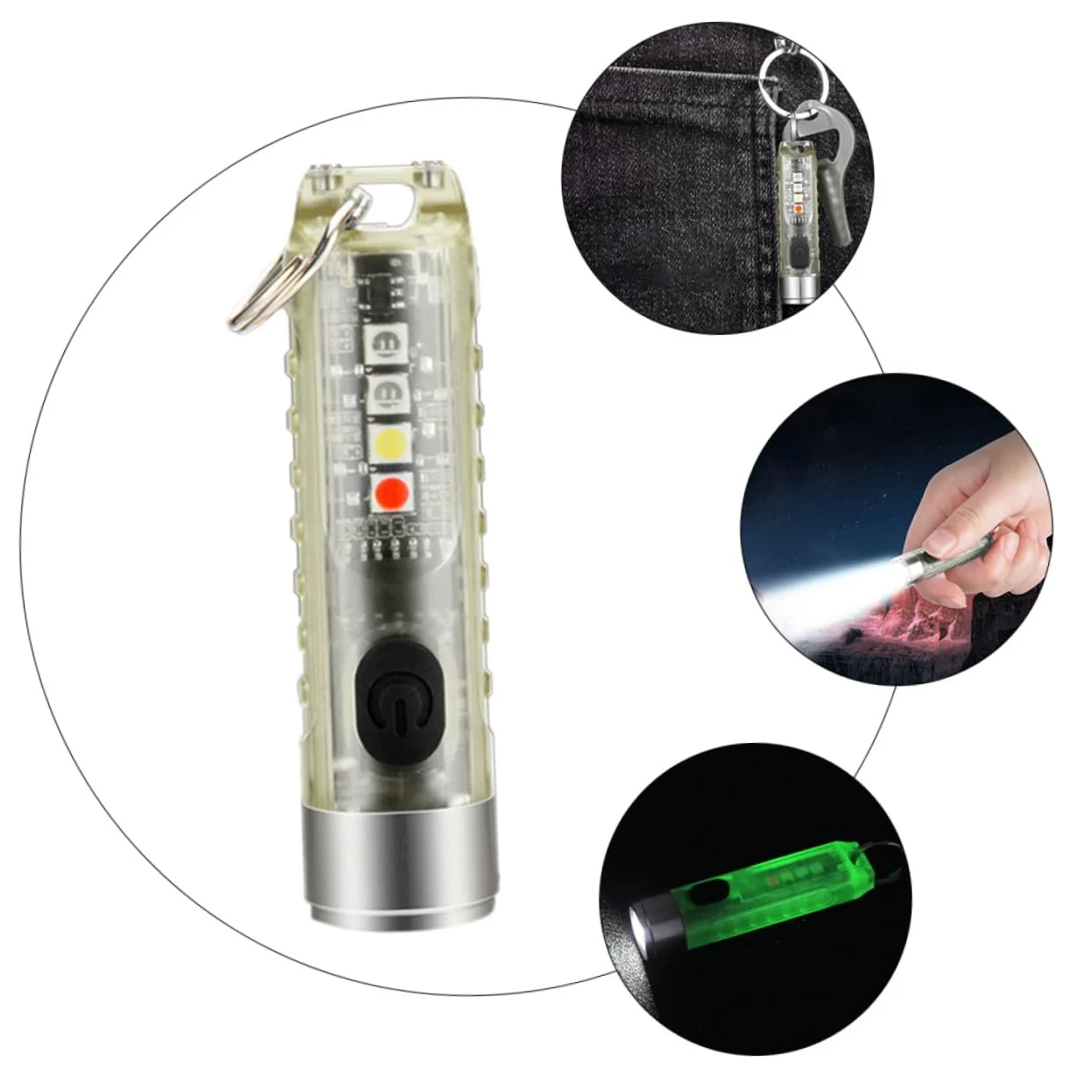 Ліхтарик HEMOTON USB акумуляторний світлодіодний маленький брелок компактний міцний USB, фото №9 Ліхтарик HEMOTON USB акумуляторний світлодіодний маленький брелок компактний міцний USB, фото №9