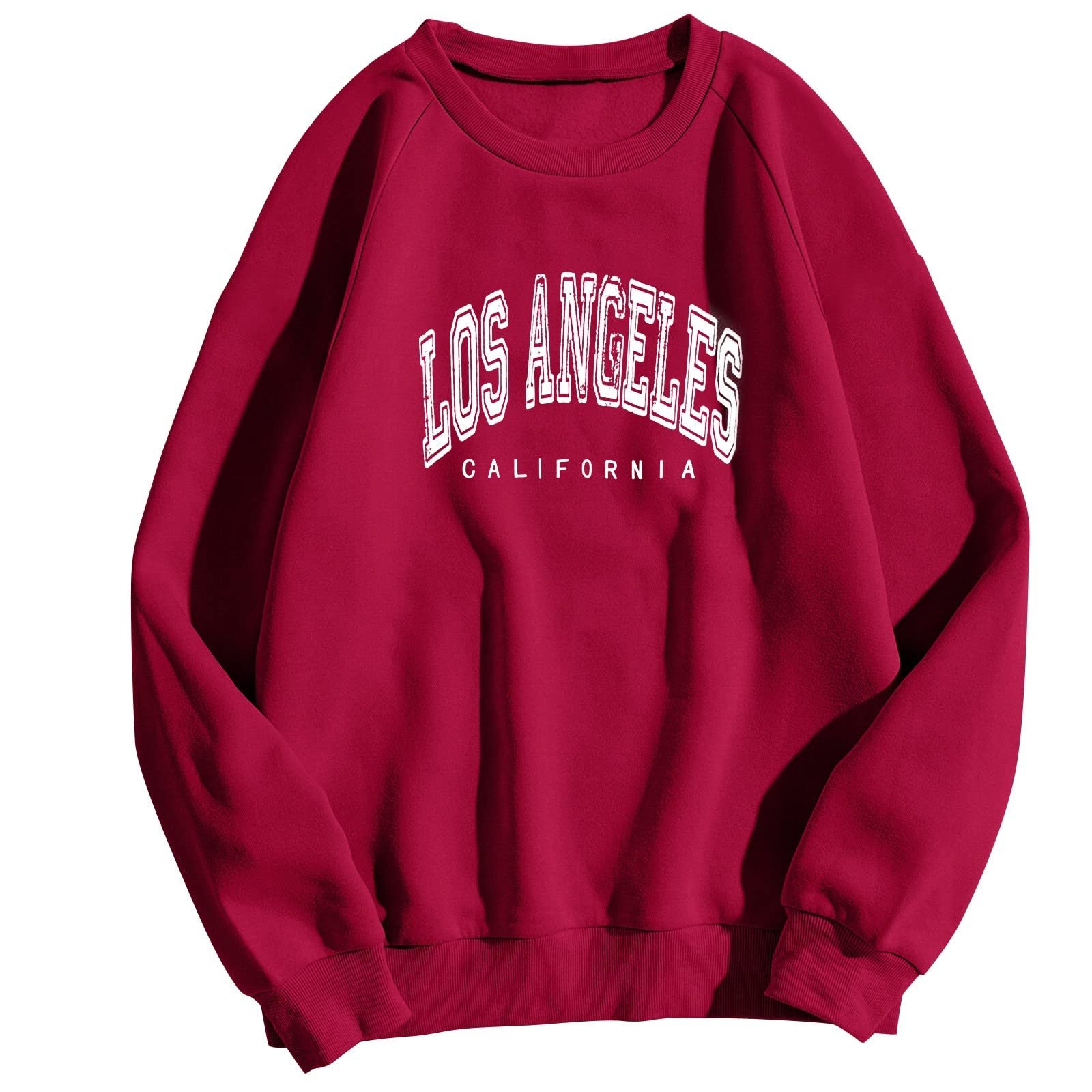 Женские толстовки с принтом Los Angeles, Калифорния, круглый вырез горловины, буквы, худи, рукав реглан, колледж, Backwoods, топы, свободный крой, однотонный, повседневный, фото №1 Женские толстовки с принтом Los Angeles, Калифорния, круглый вырез горловины, буквы, худи, рукав реглан, колледж, Backwoods, топы, свободный крой, однотонный, повседневный, фото №1