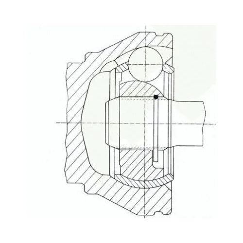 Шарнирный комплект, приводной вал SPIDAN 20928 для VOLVO, передний мост слева, со стороны колеса, фото №2