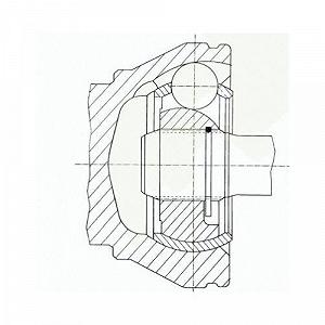 Шарнирный комплект, приводной вал SPIDAN 20928 для VOLVO, передний мост слева, со стороны колеса synthetic.ua - Фото 1