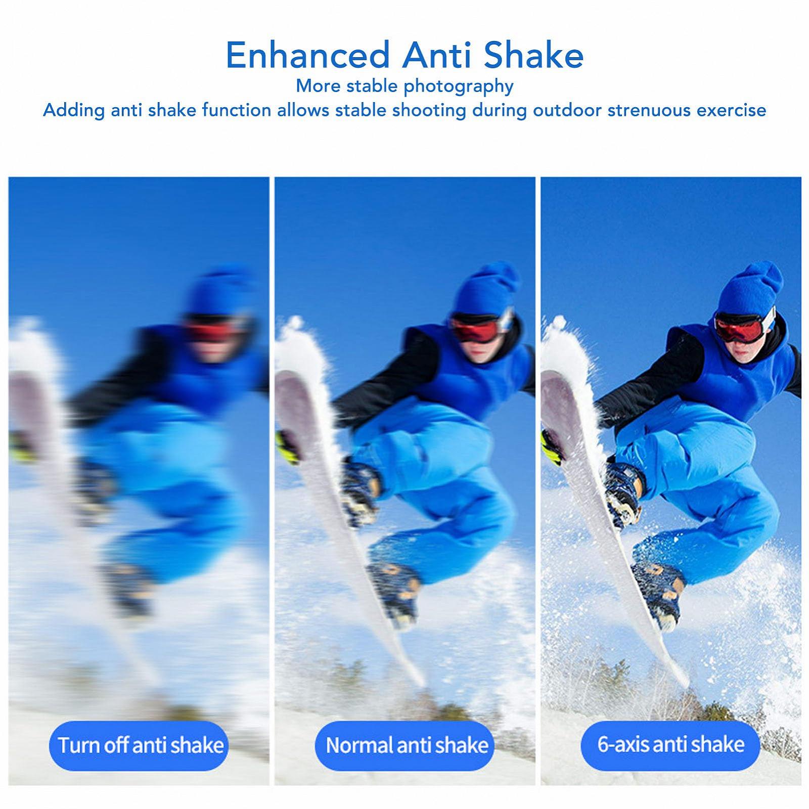 Камера Risegun 4K 147 Градусов Широкоугольная Водонепроницаемая Спортивная Камера Wi-Fi Велосипедный Регистратор Широкоугольный IPS-экран 1.18 Дюйма, фото №4