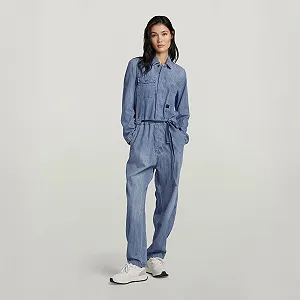 Жіночий джинсовий комбінезон G-Star Denim Jumpsuit Long Sleeve Medium Aged - M - Фото 1