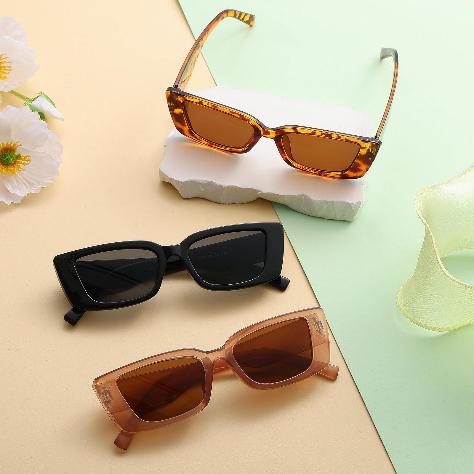 Вінтажні сонцезахисні окуляри котяче око Unning для жінок, ретро квадратні, фото №6