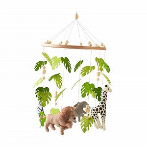 Мобіль для дитячого ліжечка Luwecf Green Leaves Forest Animal Pendant Practical Children synthetic.ua - Фото 1