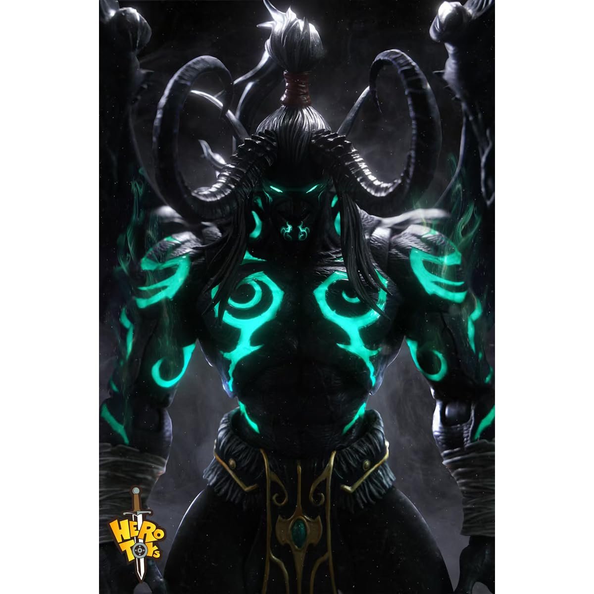 Фигурка HiPlay Demon Hunter Eudian Limited Black Demonic Edition, 24 см, фото №8