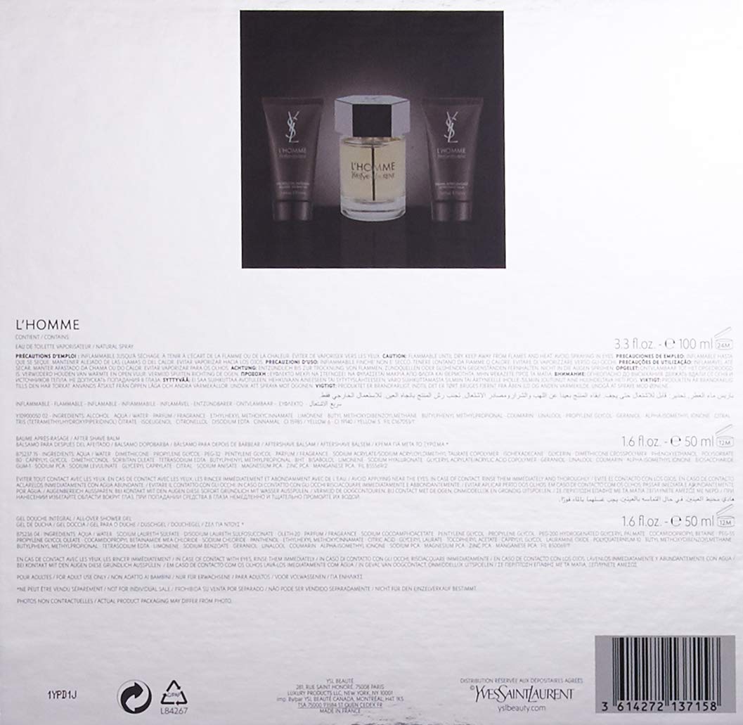 Подарунковий набір Yves Saint Laurent L'Homme 3 шт., фото №3