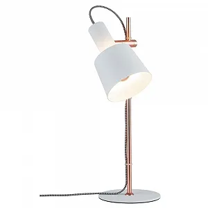 Настольная лампа Paulmann 796.58 E14 20 Вт Металл Медная/Белая - Фото 1
