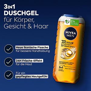 Гель для душа NIVEA MEN Active Energy pH-нейтральный 250 мл synthetic.ua - Фото 1