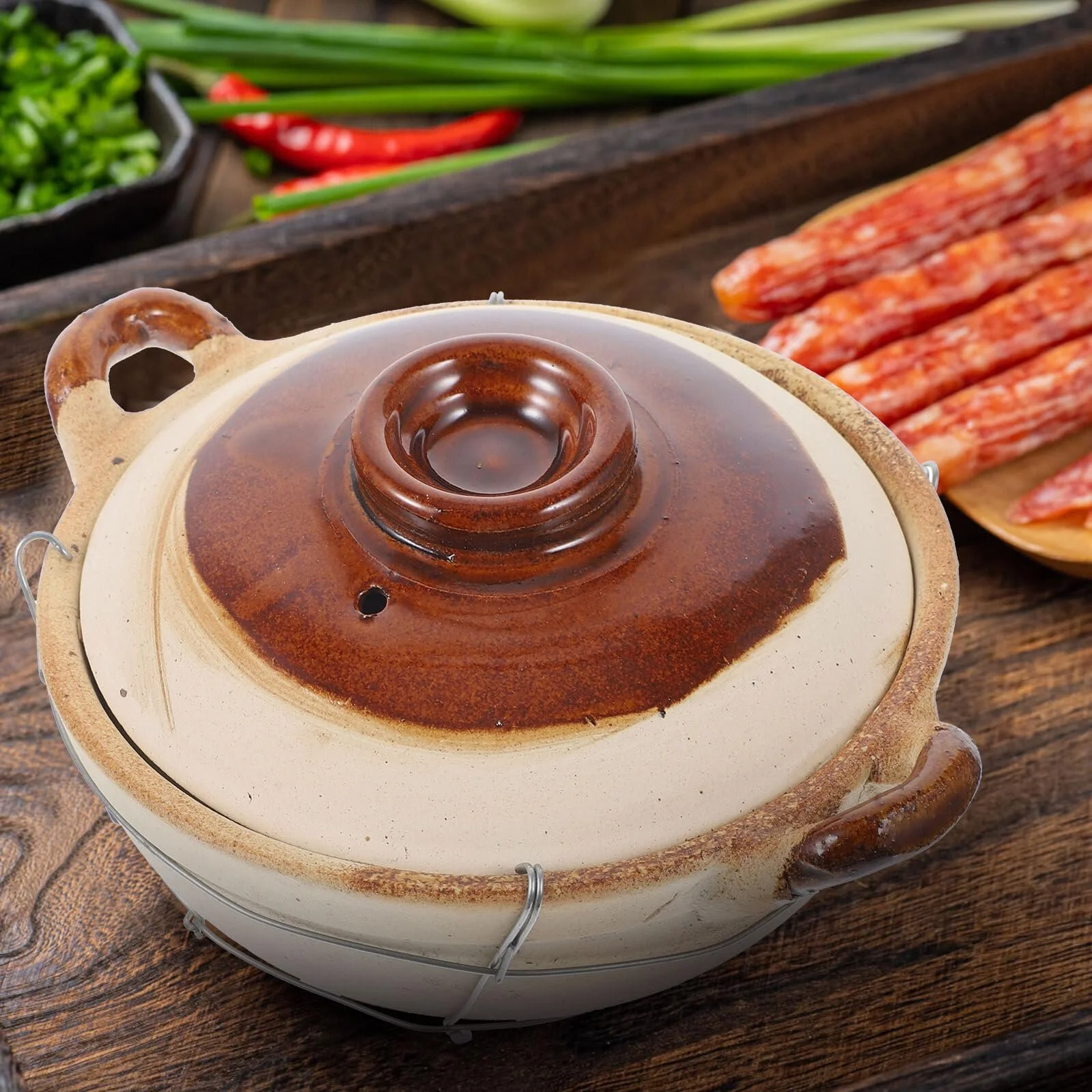 Каструля для тушкування BESPORTBLE мала з ручкою антипригарна енергоощадна, фото №4