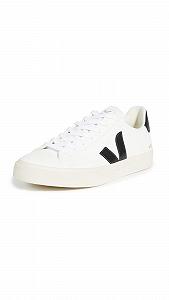 Кроссовки Veja Campo Chromefree Кожа, Extra White/Black - Фото 1