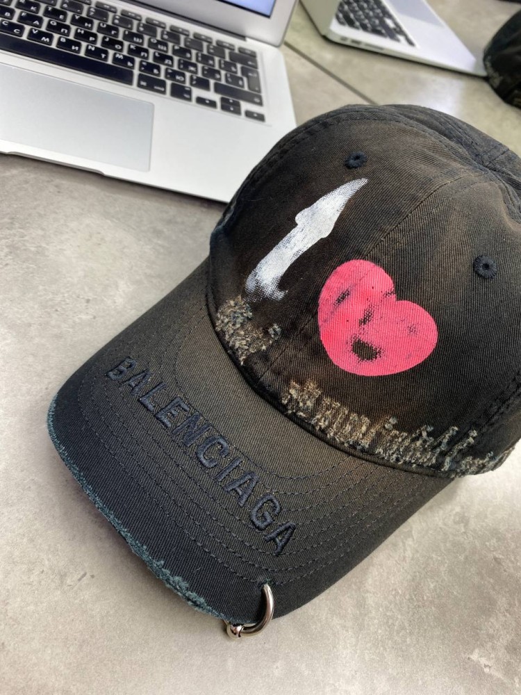 Кепка Balenciaga Piercing черная gu581, фото №7