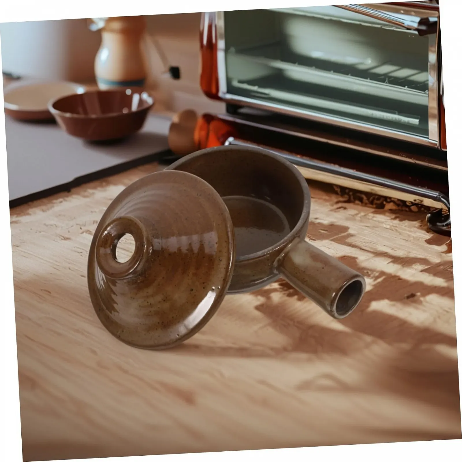 Ківш для супу VALICLUD з кришкою керамічний антипригарний, фото №5