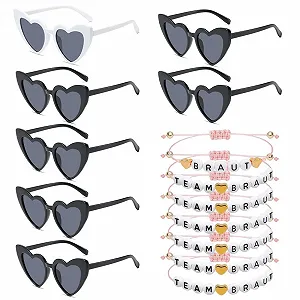 Сонцезахисні окуляри Серце Meleager Чорний/Рожевий - Фото 1