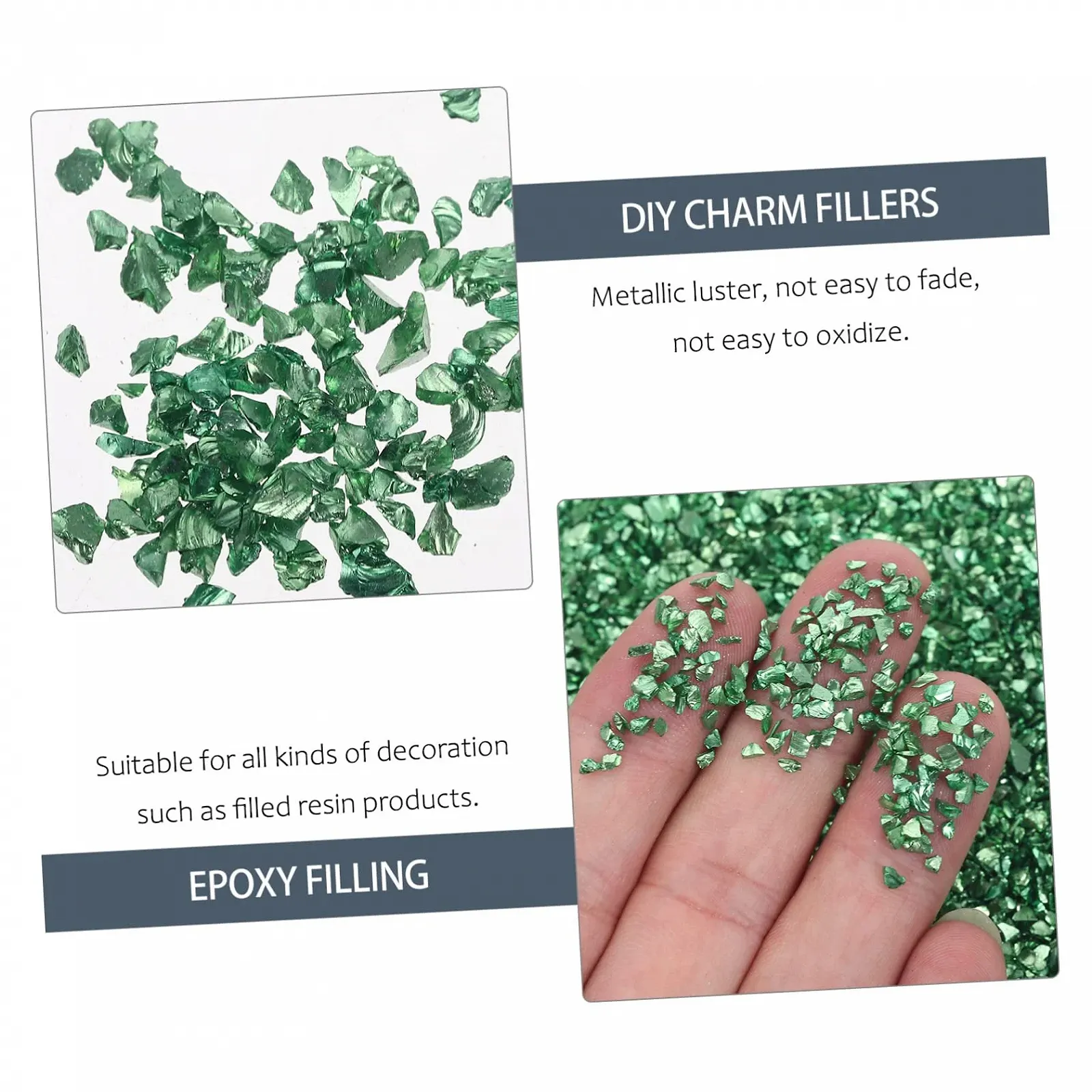 Аксессуары для ногтей Стеклянная крошка Цветные стразы Смола Эпоксидная смола Шарм Аксессуары для ногтей, фото №9