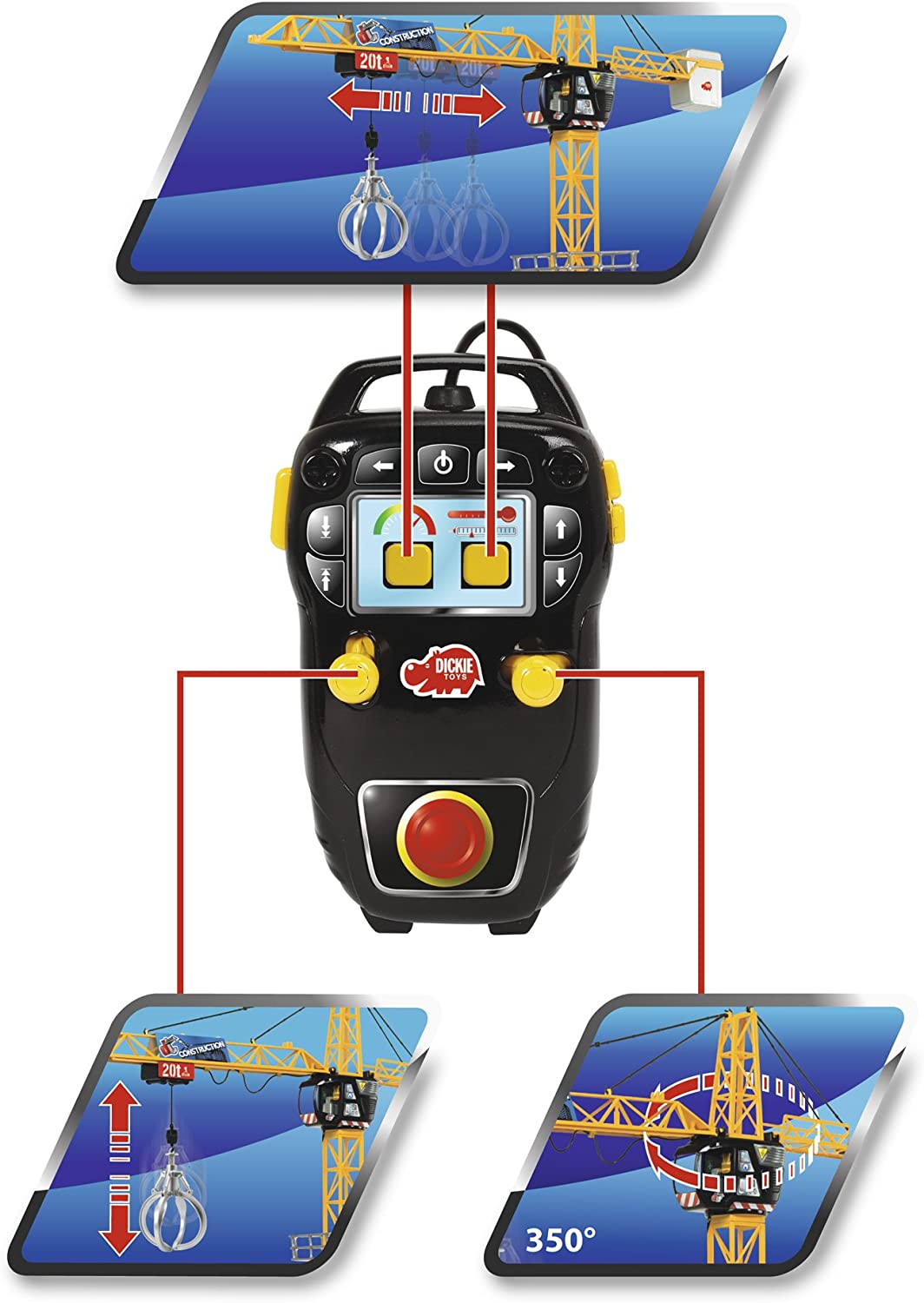 Игрушечный Мега кран Dickie Toys ‎203462412, фото №4