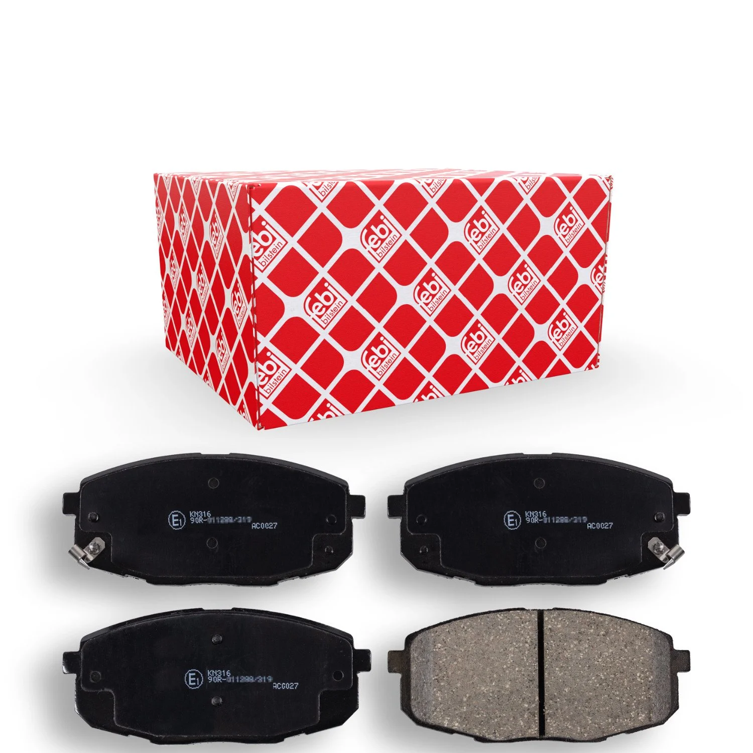 Комплект гальмівних колодок FEBI BILSTEIN 170119 передня вісь, фото №1