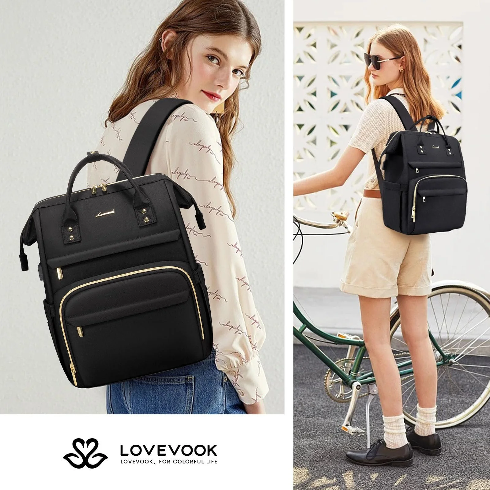 Рюкзак для ноутбука LOVEVOOK Водонепроникний USB Port Dark Grey, фото №6 Рюкзак для ноутбука LOVEVOOK Водонепроникний USB Port Dark Grey, фото №6