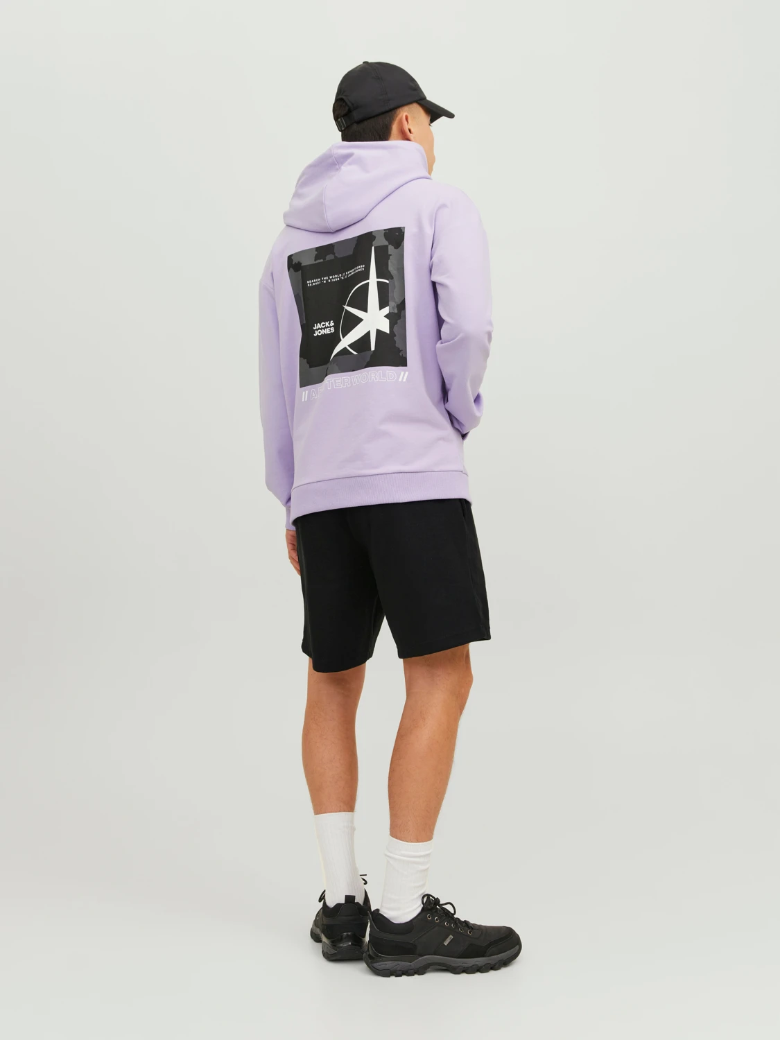 Шорты Jack&Jones SWEAT SHORTS 12225143 Черные 2XL, фото №3