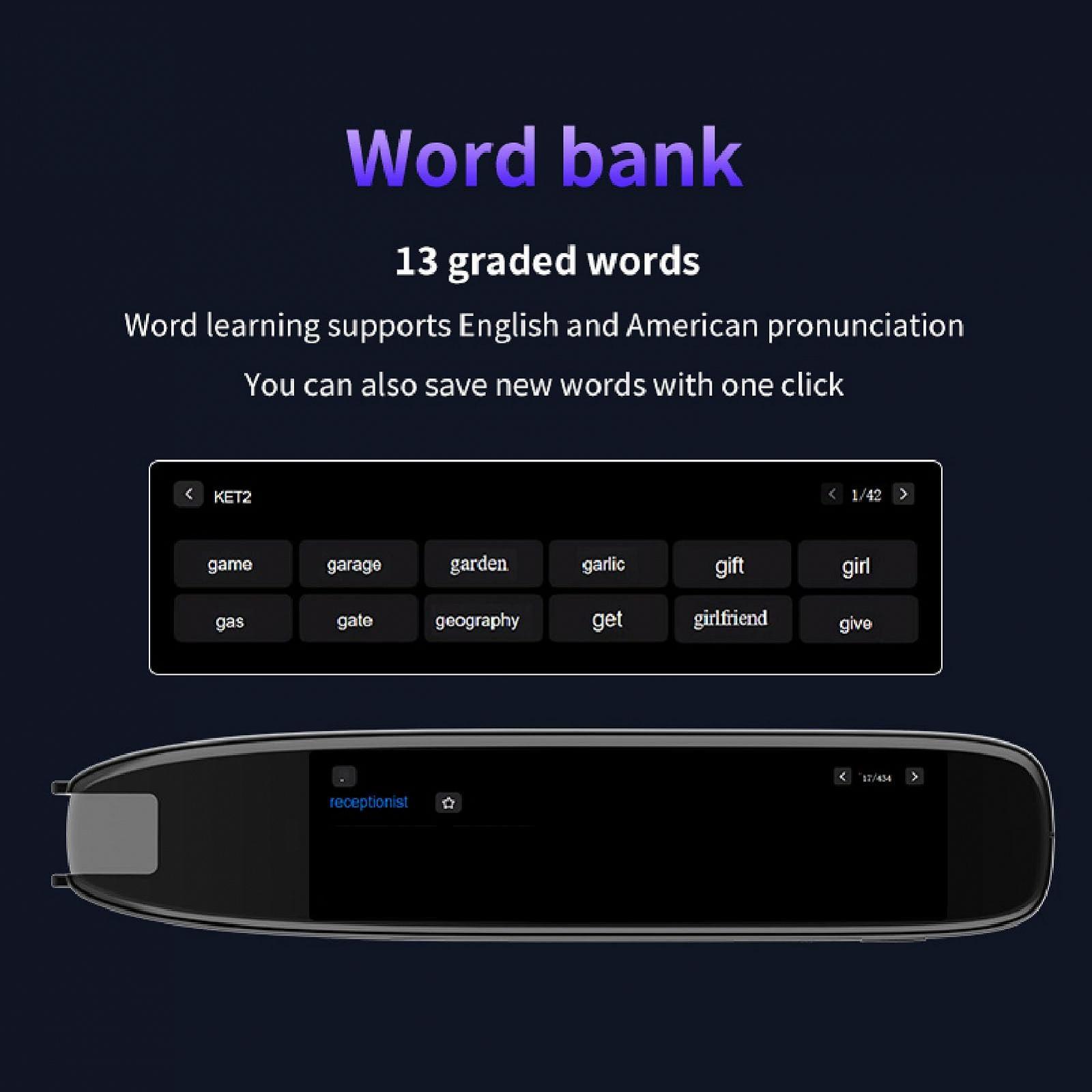 Ручка для перекладу, Голосовий перекладач з 3.7-дюймовим екраном, 142 мови, Офлайн сканування, фото №6