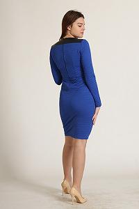 Платье Ko-style 42 Синий (KO-P10442_Lblue-Black) synthetic.ua - Фото 1