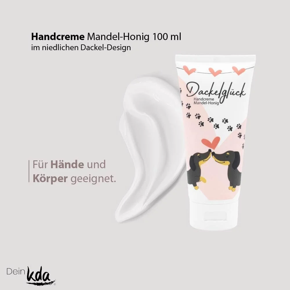 Крем для рук Kda Dachshund Мигдаль та мед 100 мл, дизайн Dachshund, фото №3