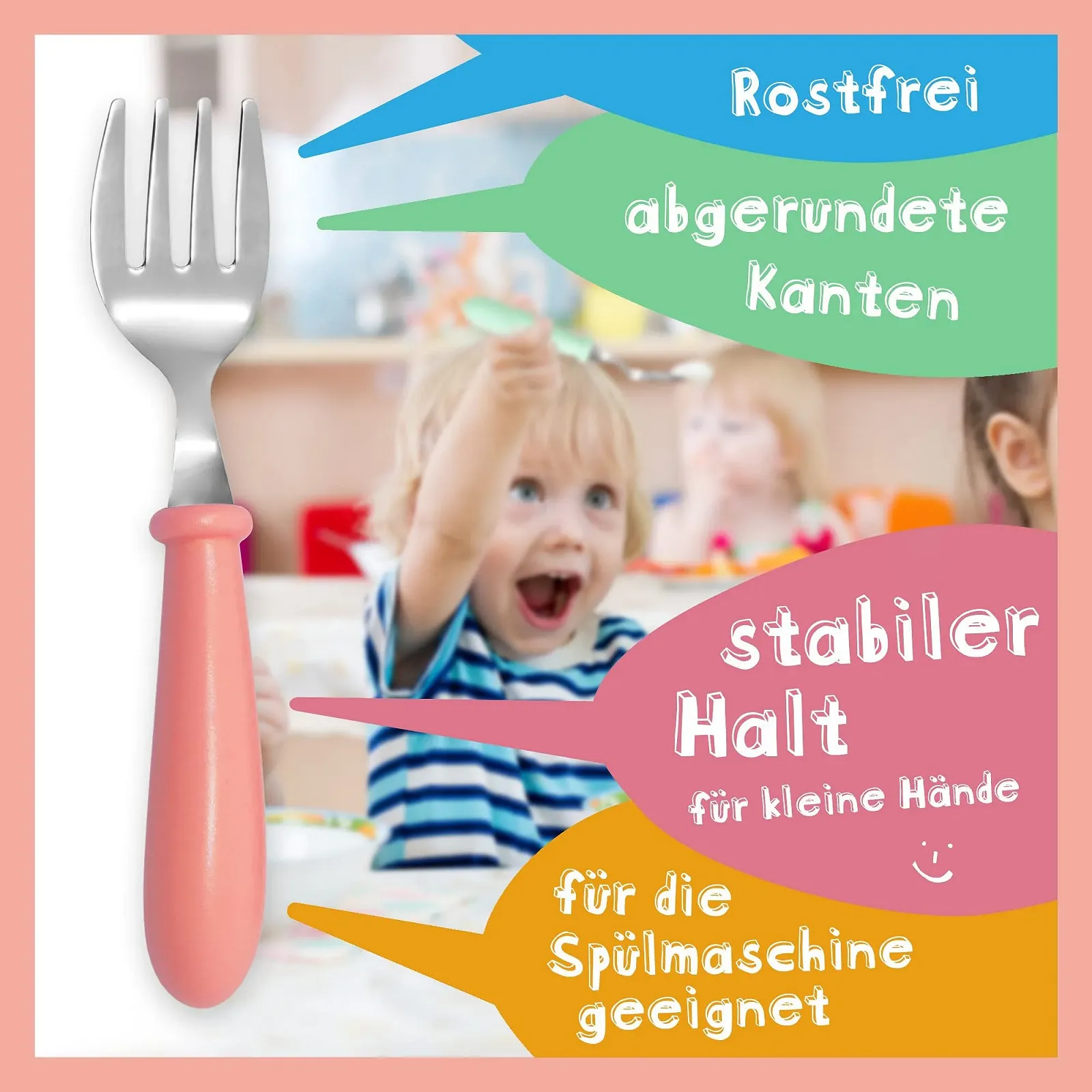 Набор детской посуды с приборами Damaloo Frozen Анна и Эльза, фиолетовый, фото №2 Набор детской посуды с приборами Damaloo Frozen Анна и Эльза, фиолетовый, фото №2