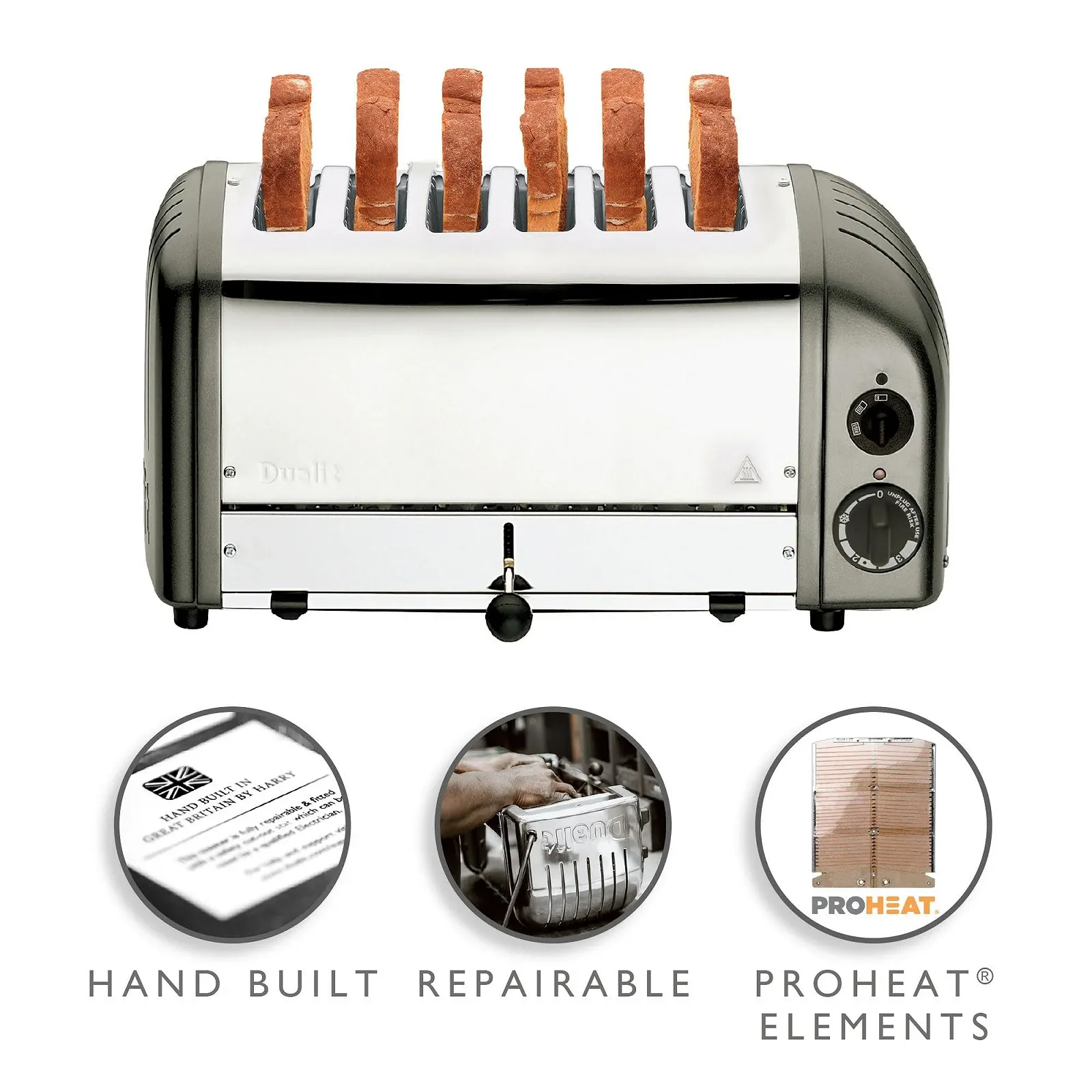 Тостер Dualit E269 на 6 скибочок, фото №2 Тостер Dualit E269 на 6 скибочок, фото №2