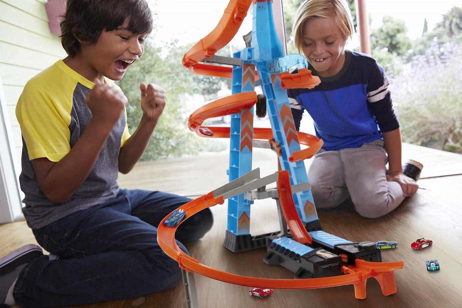 Набір Hot Wheels Sky Crash Tower + 1:64 металеві машинки, фото №3