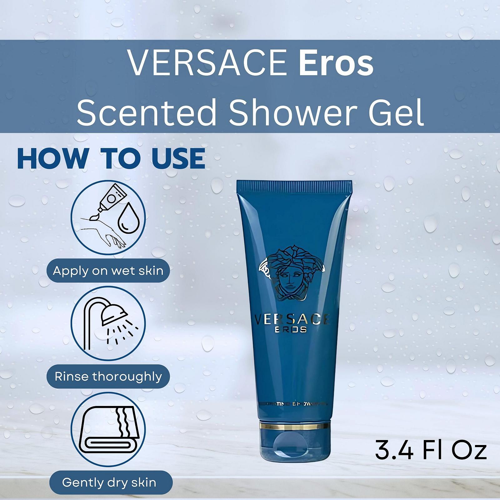 Гель для душу Versace Eros VER740074 синій, фото №6
