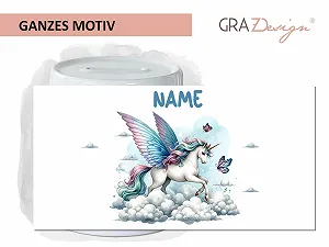 Скарбничка GRAZDesign Unicorn Персоналізована Керамічна synthetic.ua - Фото 1