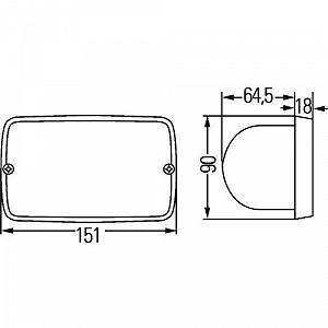 Рабочая фара HELLA 1GA 005 060-337 для BOMAG CASE IH LINDE TEREX HYDREMA synthetic.ua - Фото 1