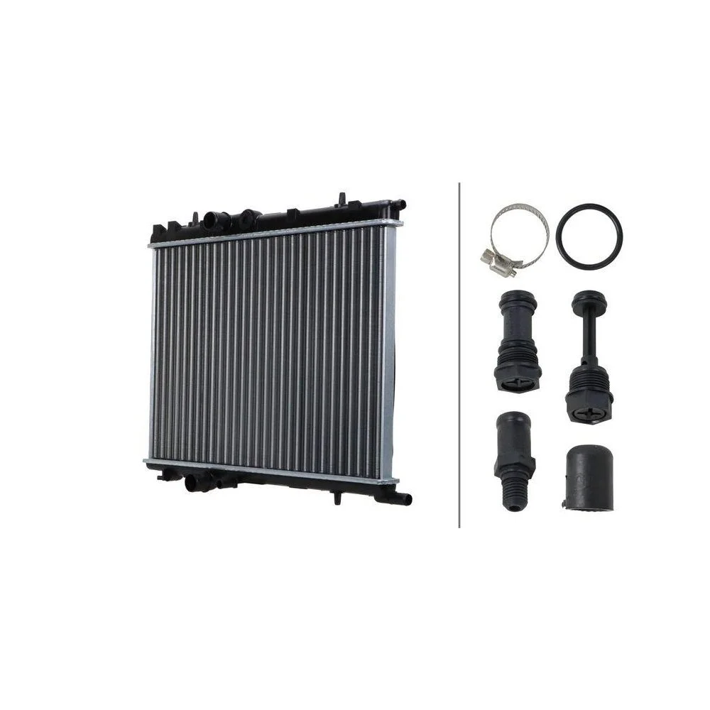 Радіатор охолодження двигуна HELLA 8MK 366 302-671, фото №1