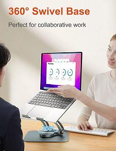 Подставка для ноутбука tounee с вращающейся на 360

градусов подставкой, эргономичная подставка для ноутбука, регулируемая по высоте, подставка для ноутбука для стола, стоячая подставка для ноутбука, подставка для компьютера с ноутбуками, 10-17 дюймов, серая synthetic.ua - Фото 1