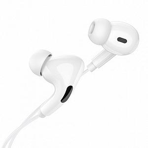 Наушники вакуумные Hoco M83 Type-C белые с функцией DAC - Фото 1