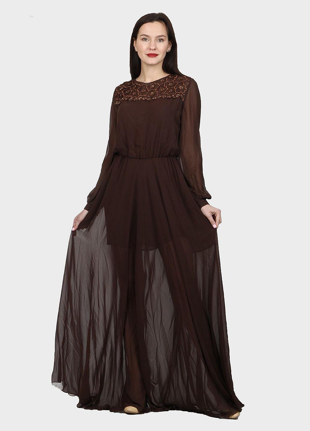 Платье Enna Levoni S Коричневый (ND-13005-Brown), фото №1