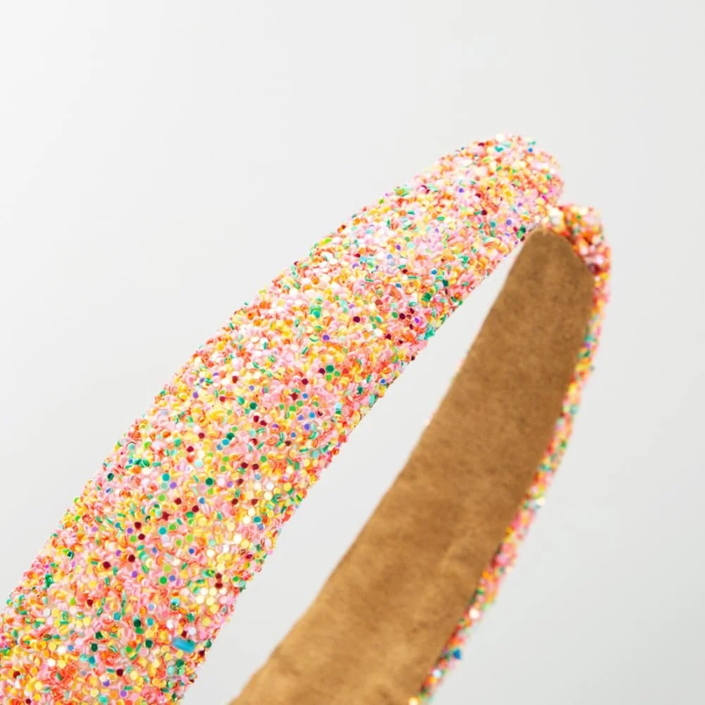 Обруч для волосся з блискітками та паєтками, фото №4